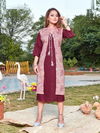 Smylee Hello Jacket Designer Party Wear Rayon Kurti With Jacket Collection